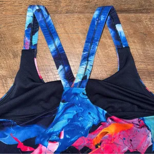 Athleta Blue and Pink Activewear Women's Bra Top thumbnail 11
