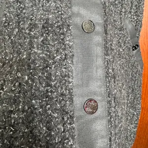 White House | Black Market Women Grey Sleeveless‎ Sweater Tunic Vest SP Textured Layer Minimalist Fall thumbnail 4