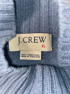 J. Crew mock turtleneck lambs Wool Periwinkle Light Blue Sweater thumbnail 2