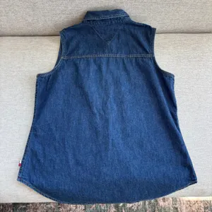 2001 Vintage Tommy Hilfiger Denim Vest Shirt 12 Western Preppy Y2K Mom Fall thumbnail 5