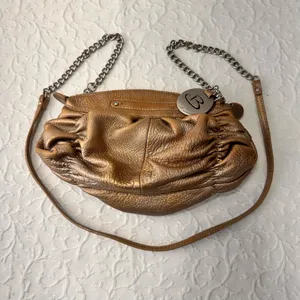 Soft Leather Purse A.L.C. B. Makowsky Hobo Black Biker Satchel Metal Chains thumbnail 7