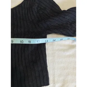 Free People Ribbed Knit Crop Sweater Short Sleeve Size Small Scoop Back‎ thumbnail 5
