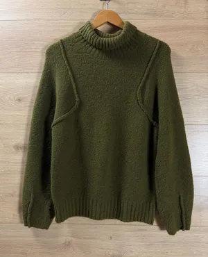 Universal Threads Olive Very Soft Turtleneck Sweater Small thumbnail 1