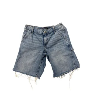 Aeropostale Baggy Jorts Women S Blue Denim Carpenter‎ Frayed Hem BMRIPK1 thumbnail 3