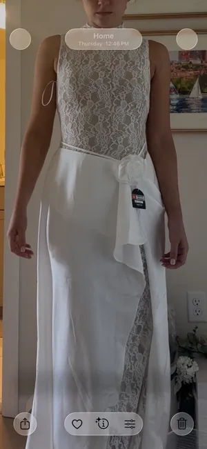 White Lace Maxi Dress thumbnail 7
