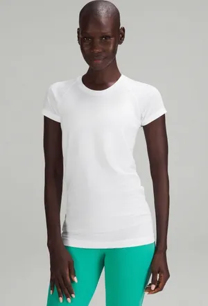 Lululemon White Swiftly Tech Short Sleeve thumbnail 1