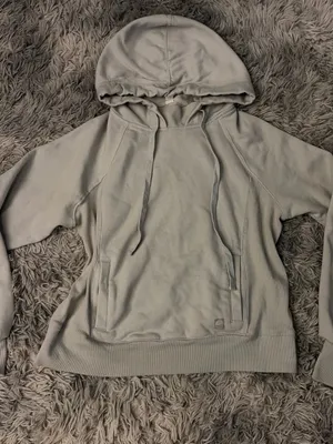 Antho Daily Practice Light Gray/ green Hoodie Sweatshirt - Casual Pullover thumbnail 1