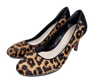 Franco Sarto Pumps Size 7 High Heel Animal‎ Print Calf Hair Stiletto Heels thumbnail 1