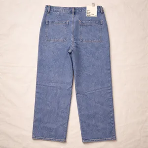 American Apparel Women Crop Wide Leg Jeans 30 Pink Tint Wash Y2K 90s‎ thumbnail 3