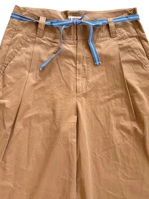 NWT Free People Wide Leg Buckle Back Pants Tobacco Brown Size 12 Retail $148.00 thumbnail 10