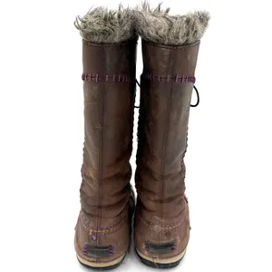 Sorel Women's Brown Cate The Great Brown Lace Up Fur Snow Boots Size 7.5 thumbnail 7