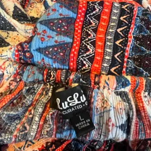 Lulus Bohemian Multicolor Off-Shoulder Dress thumbnail 2