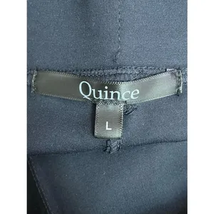 Quince Ultra Stretch Ponte Bootcut Pants Navy Blue Sz Large Work Career Capsule thumbnail 9