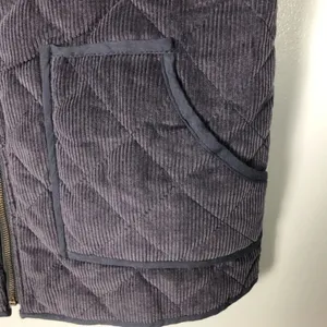 Wishlist Navy Bluw Quilted Corduroy Vest Puffer Country Club Fisherman NEW M thumbnail 3