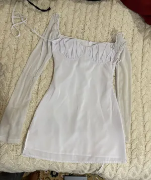 Princess Polly Sheer Sleeve Mini Dress thumbnail 4