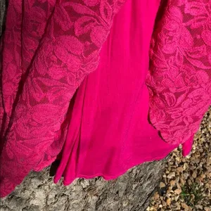 Free People Pink Lace Maxi‎ Dress thumbnail 5