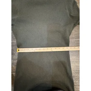 L'Agence Maci Button Duster Cardigan Ribbed Sweater Dress in ivy green Size XL thumbnail 9