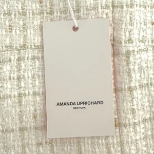 Amanda Uprichard | NWT | M | White with Gold Accent Tweed Fallon Romper thumbnail 6