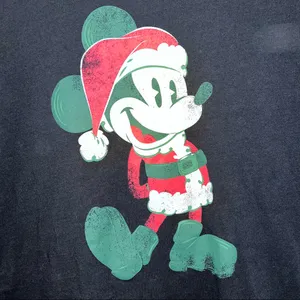 Disney Christmas Mickey Santa t shirt thumbnail 3