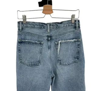 Free‎ People Lita Light Wash Distressed High-Waisted Slim Leg Jeans Size 28 thumbnail 10