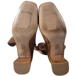 Nordstrom Rack Women's Tan Suede Block‎ Heel Knee High Boots Size 10M thumbnail 7