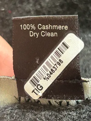100% Cashmere Ann Taylor V Neck Sweater Charcoal Grey Minimalist Preppy Luxury thumbnail 7