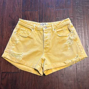 We The Free Free People Yellow Shorts 27 CRVY thumbnail 1