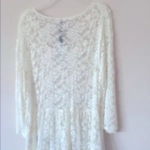 NEW Beautiful LACE NET TOPS XL White from Jessica Simpson, Delicately Beautiful thumbnail 6