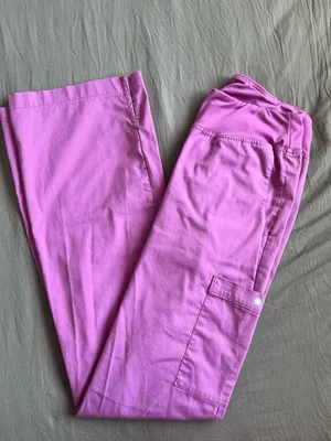 White Cross Allure Style 31 Scrub Pants Pink thumbnail 2