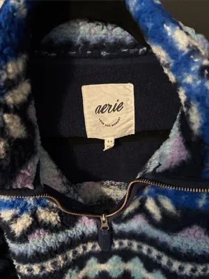 Aerie fleece quarter zip pullover thumbnail 2