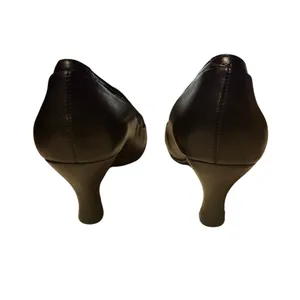 Hush Puppies Rosemore Black Leather Comfort Kitten Heel Pumps size 7.5M thumbnail 4
