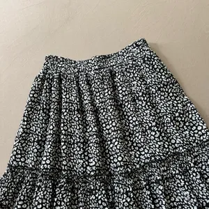Leopard Print Tiered Peasant Skirt Black Size XS thumbnail 3