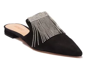 Shultz Eliora Rhinestone Fringe Mules size 7 NEW thumbnail 1