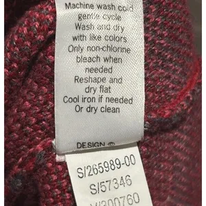 Athleta Womens Red‎ Fair Isle Sweater Dress Long Sleeve Cotton Blend Cabin Small thumbnail 9