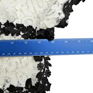 Son Yoon Joo Black White Lace Bows Fitted Pencil Sheer Unlined Dress Coquette thumbnail 6