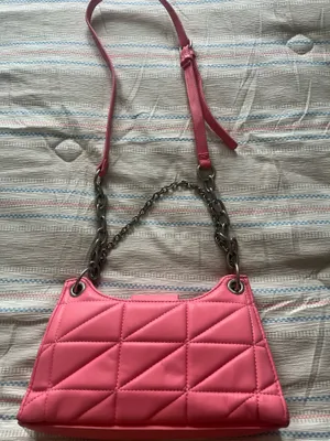 Steve Madden Pink Crossbody Purse Faux Leather thumbnail 4