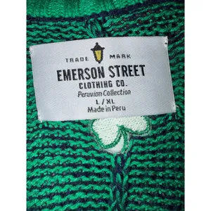 Emerson Street Notre Dame Zip Wrap Sweater L/XL Oversized Poncho Cardigan READ‎ thumbnail 5