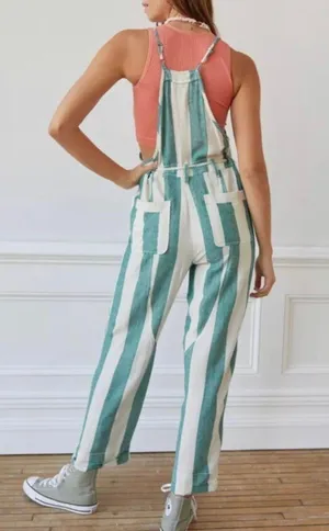 Urban Outfitters Bailey Linen Overall Jumpsuit I Org: $79 thumbnail 3