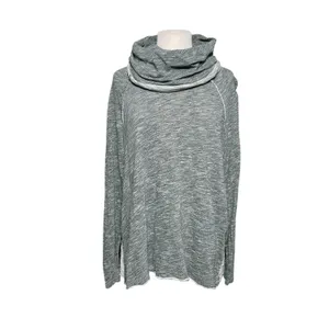 FREE PEOPLE BEACH Women’s Boho Cocoon Heather Gray Cowl Neck Knit Top thumbnail 4