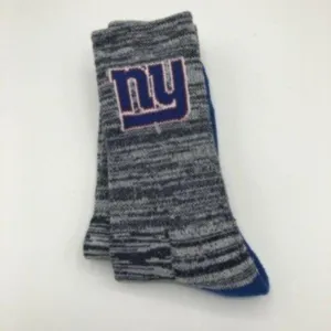 New York Giants Football Sporty Athletic Crew Style Socks thumbnail 4