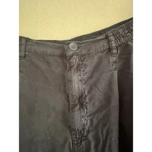 Aerie XL Lyocell Relaxed Pants Washed Black Elastic Waist MSRP $55 thumbnail 4