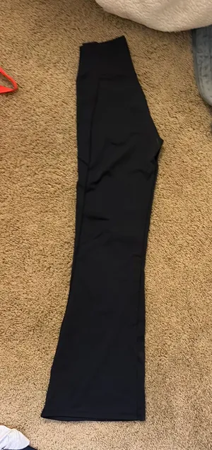 Black flare leggings thumbnail 1