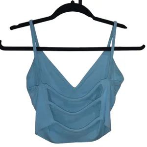 Festival Blue Crop Top Open thumbnail 2