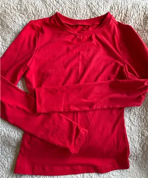 Red Basic Long Sleeve thumbnail 1