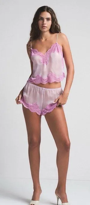 Skims Romance Lace Cami Sugar Plum Size XS thumbnail 1