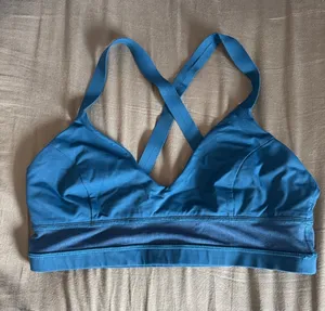 lululemon athletica Blue Crisscross Strap Sports Bra / J31 thumbnail 1