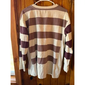 Maurice's Striped Long Sleeve Sweater Oversized Casual Comfy Pullover Size‎ M thumbnail 2