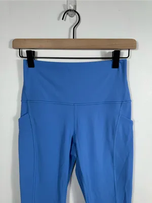 Lululemon Align High‎ Rise Pant Pockets 25” Size 6 Blue Nulu Leggings thumbnail 5