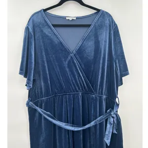 Baltic Born Velvet Wrap Maxi Blue 3XL Bridesmaid Autumn Wedding Guest‎ Dress thumbnail 2