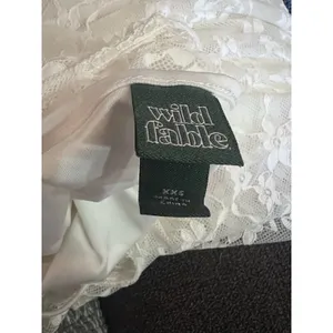 Wild Fable Women's Short Sleeve Maxi Dress, White Lace, Size XXS NWT thumbnail 5